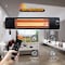 Dr Infrared Heater Black 1500-Watt Electric Carbon Infrared Space Heater Wall or Ceiling Mount with Remote Control DR-238 - alternate 7